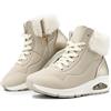 JOMIX Stivaletti Donna Invernali Imbottiti Stivali con Pelliccia Scarpe Sportive Calde Antiscivolo con Cerniera Sneakers Alte Casual