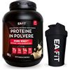 Eafit Proteine in Polvere + Shaker Proteine Nero | Pure Whey Vaniglia alla Nocciola 850 g + shaker nero con miscelatore in acciaio