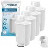 Wessper Filtro acqua per macchina da caffè, ricambio per Saeco CA6702/00, Brita Intenza+, Philips, compatibile con macchine da caffe completamente automatiche - 4 Pezzi
