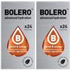 Generico SET 48 BOLERO DA 3 GRAMMI Carrot Orange Preparato istantaneo polvere solubile in bustine Sticks per Bevande con Stevia e Vitamina C e Senza Zucchero ideale per fitness e diete