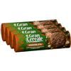 Generico 4X Gran Cereale Cioccolato con Cioccolato Fondente e Nocciole, Biscotti Integrali Croccanti con Cacao, Grano Soffiato Caramellato e Granella di Nocciole, Ideali per Colazione e Pausa 230g