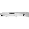 Bomann DU623-3-inox cappa a visiera in acciaio inox Cappa aspirante a sottostruttura larga 60 cm, potente aspirazione da 205 m³/h, efficiente illuminazione a LED (bianco caldo 2W)