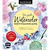 Edition Michael Fischer Die große Watercolor-Motivsammlung - 80 Bilder zum Fertigmalen: 2 Bücher im Set: Mit Grundlagen und Übungen - Alle Seiten zum Heraustrennen