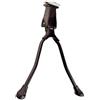cyclingcolors cavalletto centrale per biciclette da 26, 27,5, 28, doppio bipiede, alluminio nero, fissaggio con vite M10