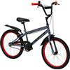 Huffy Pro Thunder - Bicicletta da bambino da 20 pollici, 6 a 11 anni, colore: Grigio Antracite, Parziale Parziale, Manubrio in Stile BMX, Freni a doppia pinza