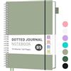 RETTACY Taccuino B5 con puntini, Bullet Dot Journal, blocco per appunti leggero, 70 fogli/140 pagine per scrivere, 100 g/mq, rilegatura ad anelli in PVC, per donne, uomini, lavoro, ufficio, 19,3 x