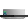 Cecotec Cappa Aspirante 60cm Telescopica Bolero Flux TLT 604400 Glass Black A+++. Aspirazione 431,2m³/h, Basso Consumo, Motore DC, Controllo Movimento e Touch, Vetro Frontale Nero, Corpo Acciaio Inox