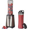 Black+Decker - frullatore personale + 500W | 600 ml | 2 bicchieri portatili | 4 lame inox 304 | trita ghiaccio | lavabile in lavastoviglie | base antiscivolo | finitura anti-impronte