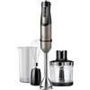 BLACK+DECKER - Frullatore a Immersione 1000W | 20 velocità + TURBO | Lame in acciaio inossidabile smontabili | Tritaghiaccio | Impugnatura ergonomica | set completo di accessori intercambiabili
