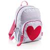 Miquelrius - Zaino grande doppio scomparto, chiusura zip, schienale imbottito, manici ergonomici, adattabile al trolley, Agatha Ruiz de la Prada, collezione Love