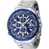 Invicta Aviator 47818 Orologio da Uomo - Impermeabile - Analogico - Movimento Quarzo - acciaio inossidabile con quadrante blu - 50mm