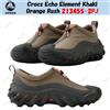 Crocs Echo Element Khaki Orange Rush 213455-2PJ taglia unisex