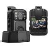 BOBLOV B4K5 128GB 4K Bodycam Polizia professionale, 3400mAh IP68 impermeabile GP