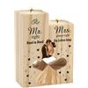 CadeauJoie Regali di nozze per coppia di sposi, portacandele regalo per matrimonio, anniversario di matrimonio, anniversario, San Valentino per entrambe le coppie spose o lei