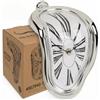 MIJOMA Melting Time Orologio da parete decorativo con design surrealista in plastica 18 x 13 cm per mensola e tavolo ispirato a Salvador Dalí