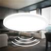 B.K.Licht - Plafoniera a LED con sensore di movimento, piatta, protezione dagli spruzzi d'acqua IP44, plafoniera a LED, pannello LED, lampada da bagno, cucina, lampada per ambienti umidi, 24 x 3 cm