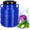 KADAX Grande Barile in Plastica, Tanica con Coperchio per Conservazione degli Alimenti, Fusto in HDPE con Bocca Larga, Contenitore per Acqua (10 L)