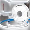 KSIBNW Striscia LED COB 24V, 2 pin connettore LED Band 5M Luci LED Bianco Freddo 6000K Adesive Strisce 320LEDs/M Larghezza 8mm Tagliabile Tubo LED per Soggiorno, Natale, Bar, Senza Alimentatore
