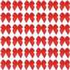 PATIKIL 1 Fiocchi Decorativi Mini 50Pz Fiocchetti per Bomboniere Mini Nastro di Raso per Applique Fai da Te Cucito Decorazione per Matrimonio Festa Rosso