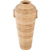 Beliani Vaso decorativo in rattan intrecciato 70 cm naturale stile rustico Boho