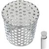 KMQRDZi Grondaie in acciaio inox, protezione per grondaie, protezione dalle foglie, per scarico del tetto piano, scolapiatti e tubi di scarico, filtro in acciaio inox 304 (63-75 mm)