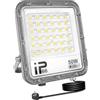 AUXTINGS Faretto Led da Esterno 50W con Spina, 5000LM Faro Led Esterno 6000K Bianca Fredda IP66 Impermeabile Faretti LED Proiettore Esterni per Giardino,Garage,Cortile,Piazza,Terrazza,Patio