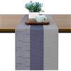 Chitomars Runner Tavola Moderno Antiscivolo PVC Lavabile Runner Tavolo | Runner Tavolo Resistente al Calore Runner per il Tavolo per la Decorazione di Tavoli (Grigio Blu, 30 x 225 cm)