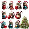 Dereine Decorazioni Gatto per Albero di Natale - Set 10 Pezzi - Pendenti Decorativi per Alberi di Natale