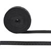 letsinstyle 10 iarda 1 Pollici di Larghezza Fascia Elastica in Silicone Antiscivolo, Nastri Antiscivolo in Silicone Ondulato, Nastro Elastico Nero per Indumenti, Biancheria Intima, Parrucche, Cucito