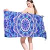 Vorvowry Telo Mare Grande Microfibra Uomo Donna Leggero Asciugatura Rapida Asciugamano Mare Telo Spiaggia Antisabbia con Borsa in Rete 80×180cm Mandala Viola