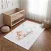 TAPISO Kids Tappeto per Bambini Stampato Colorato Orsacchiotto Cameretta Facile da Pulire Antiscivolo Lavabile a 30 Gradi Resistente Oeko-Tex 120 x 170 cm