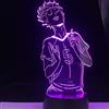 KJsdaADSA Lampada da notte a LED 3D per ragazzi, Satori Tendo Anime Home Decor Cartone animato giapponese Regalo notturno di Natale unico 16 colori