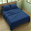 Generico Completo Letto Matrimoniale (180x200) Lenzuola Matrimoniali in Microfibra Anallergica, Manifattura Made in Italy, Set Completo 4 Pezzi con 2 Federe Cuscini Incluse, Bed Sheets (Royal)