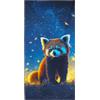Zomer Telo mare XXL, 180 x 90 cm, panda rossa, asciugamano da spiaggia con animali, in microfibra, ad asciugatura rapida, leggero, senza sabbia, per uomini, viaggi, vacanze, campeggio, nuoto, sauna