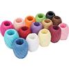 Belle Vous 15 nastri di filo rafia, colore 18 m per rotolo, 15 colori, per confezioni regalo, decorazioni, mazzi di fiori, tessitura, arti e mestieri