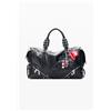 Desigual, BORSA GRANDE EFFETTO PELLE, Donna, Poliuretano, Nero, U