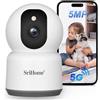 SRIHOME Camera di sorveglianza 5MP 2.4GHz/5GHz WiFi