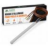 Mastro Aspirapolvere Candeletta Stufa Pellet, 280 Watts, Lunghezza 155 mm, ∅ 10 mm | Ricambio Compatibile, Sicuro, Resistente e Durevole, Sostituzione Semplice, Prestazioni Stabili