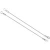PATIKIL Acciaio Inossidabile Cordino Cavo 1.5mmx20cm, Cavo di Sicurezza 10pz Occhielli Terminati Cavi di Sicurezza Filo Corda per Valigie Biciclette Porte Lampade Corde da Giardino