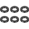 PATIKIL M6 Distanziali in Alluminio, 6pz Distanziali Metallici in Alluminio 6,2mm ID x 12mm OD x 2mm L Distanziatore a Vite in Alluminio Rotondo per Viti 1/4 o M6, Nero