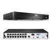 ZOSI Registratore di sorveglianza 4K 16CH PoE NVR senza HDD H.265+ 8MP NVR | Supporta telecamere IP da 2 MP a 8 MP della stessa marca, uscita HDMI/VGA