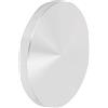PATIKIL M10 Filo Alluminio Disco 100mm Dia 10mm Spessore Argento Tono | Ferramenta, Alluminio Cerchio Disco, per Glass Table