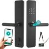 Eirolace Serratura Intelligente con Impronta Digitale, Serratura Intelligente per Porta Elettronica, 6 Modalità, Cilindro Classe C, APP Controllo, 2 Carte NFC, Smart Lock per Porte da 40mm Casa, Ufficio
