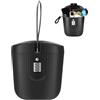 IVEOPPE Cassaforte Portatile Antifurto, Cassaforte da Spiaggia per Ancoraggio, Cassaforte Piccola con Codice Numerico, Mini Serratura a Combinazione, Adatta per Campeggio, Spiaggia, Sport (Nero)