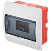 Elektro-Plast Cassetta di sicurezza con coperchio trasparente IP40, distribuzione sottostante, 8 moduli a 1 fila