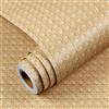 YENHOME Carta Aesiva per Mobili Effetto Rattan Marrone Naturale 60x500cm
