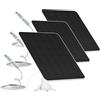 EverExceed Pannello Solare da 6W per Telecamera di Sicurezza, Caricatore a Pannello Solare da 5V per Telecamera a Batteria Ricaricabile da Esterno, Pannelli Solari Impermeabili IP65 (3 Pack)