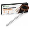 Mastro Aspirapolvere Candeletta Stufa Pellet, 300 Watts, Lunghezza 155 mm, ∅ 10 mm | Ricambio Compatibile, Sicuro, Resistente e Durevole, Sostituzione Semplice, Prestazioni Stabili