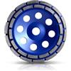 XIIW Disco Diamantato 180mm per Smerigliatrice Angolare e Levigatrice | Foro 22,23mm, Max 12250 giri/min, Doppia Corona Dentata Mola per Levigare e Tagliare Cemento, Calcestruzzo, Pietra, Intonaco