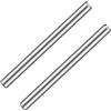 PATIKIL 3x50mm(Circa 1/8) Tassello Perno, 30pz 304 Acciaio Cilindrica Perno，Spina Centraggio Perno di Supporto in Metallo